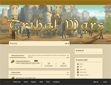 Tablet Screenshot of forum.beta.tribalwars.net