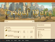 Tablet Screenshot of forum.tribalwars.dk